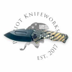 Medford Genesis T S45VN PVD DP Blade, PVD Gold American Flag Handles, PVD HW, PVD Gold Flag Clip, PVD Breaker