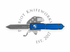 Microtech 223-10APBL Ultratech Spartan Blue Apocalyptic Standard