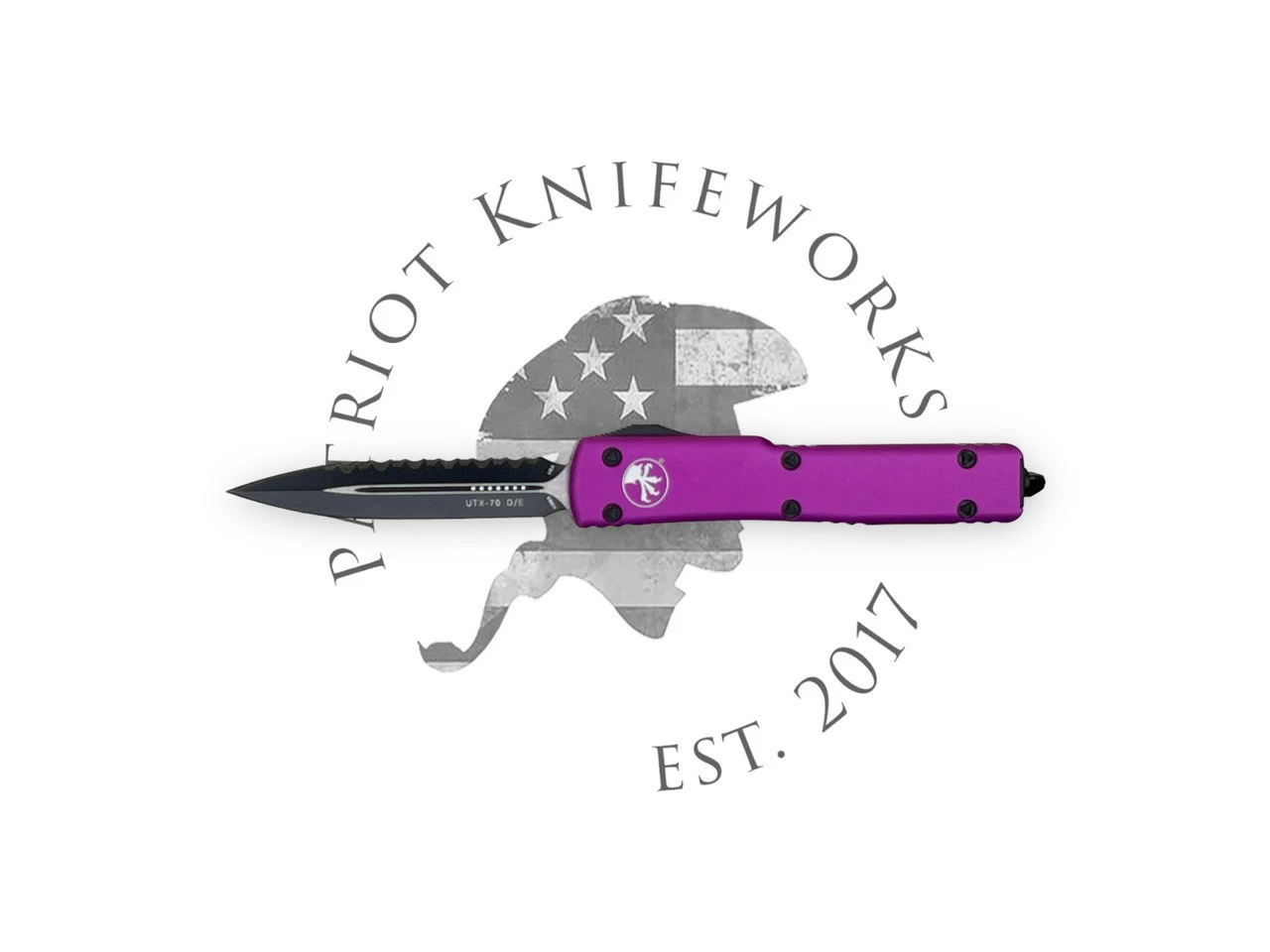 Microtech 147-3VI UTX-70 D/E Violet Full Serrated 3 Microtech 147-3VI UTX-70 D/E Violet Full Serrated