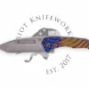 Medford Prae Slim S45VN Tumbled Tanto Blue American Flag Handles, Bronze HW, STD Clip -PATRIOT KNIFEWORKS Sales E3F39DD2 2302 460E A885 A252638064E3 32286.1687542875