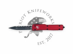 Microtech 147-3RD UTX-70 D/E Red Full Serrated