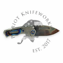 MEDFORD MICRO T S45VN VULCAN DP BLADE, TUMBLED HANDLES, FLM HW, BRSH/FLM CLIP, NP3 BREAKER -PATRIOT KNIFEWORKS Sales EE0A66B5 4B9B 4E75 B52B 863FEC14F878 66753.1694545775