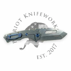 Medford Prae T S35VN Tumbled Tanto Blade, Tumbled Constitution Themed Handles, Blue HW/Clip, NP3 Breaker -PATRIOT KNIFEWORKS Sales EE9769E1 094F 4079 B552 6041424D3C61 16653.1694726752