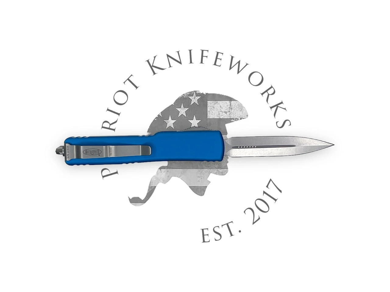 Microtech 147-10BL UTX-70 D/E Blue Stonewash Standard 4 Microtech 147-10BL UTX-70 D/E Blue Stonewash Standard - Image 2