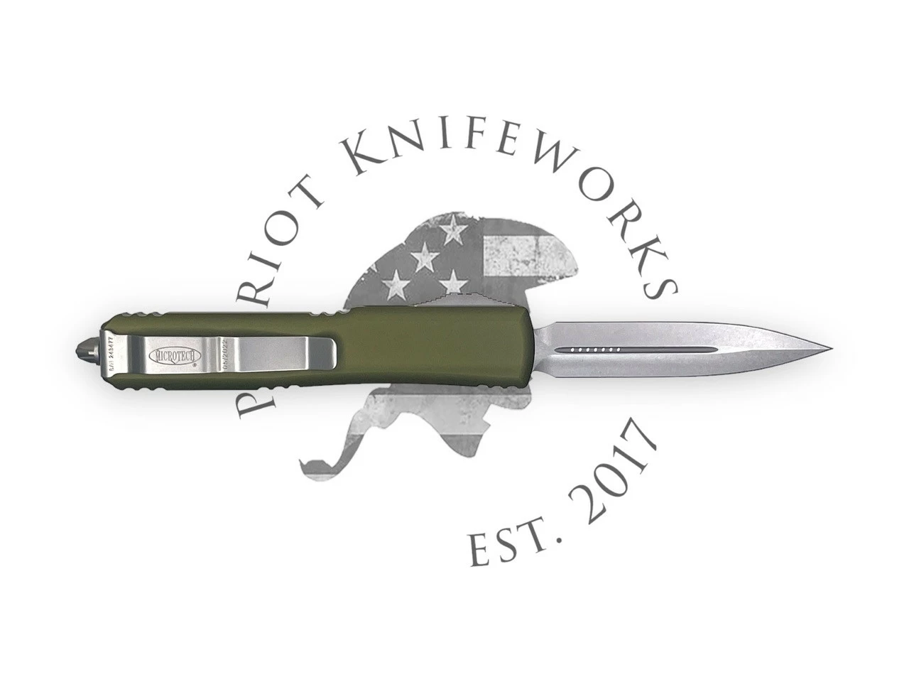 Microtech 122-10OD Ultratech D/E OD Green Stonewash Standard 4 Microtech 122-10OD Ultratech D/E OD Green Stonewash Standard - Image 2