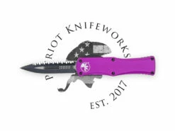 Microtech 702-3VI Hera D/E Violet Full Serrated