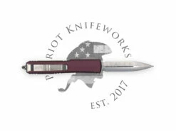 Microtech 122-4MR Ultratech D/E Merlot Satin Standard