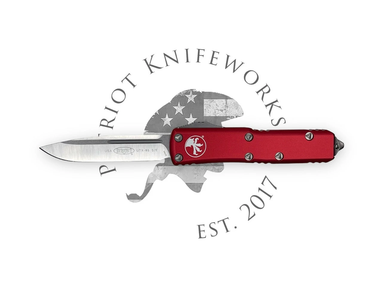 Microtech 231-4RD UTX-85 S/E Red Satin Standard 3 Microtech 231-4RD UTX-85 S/E Red Satin Standard