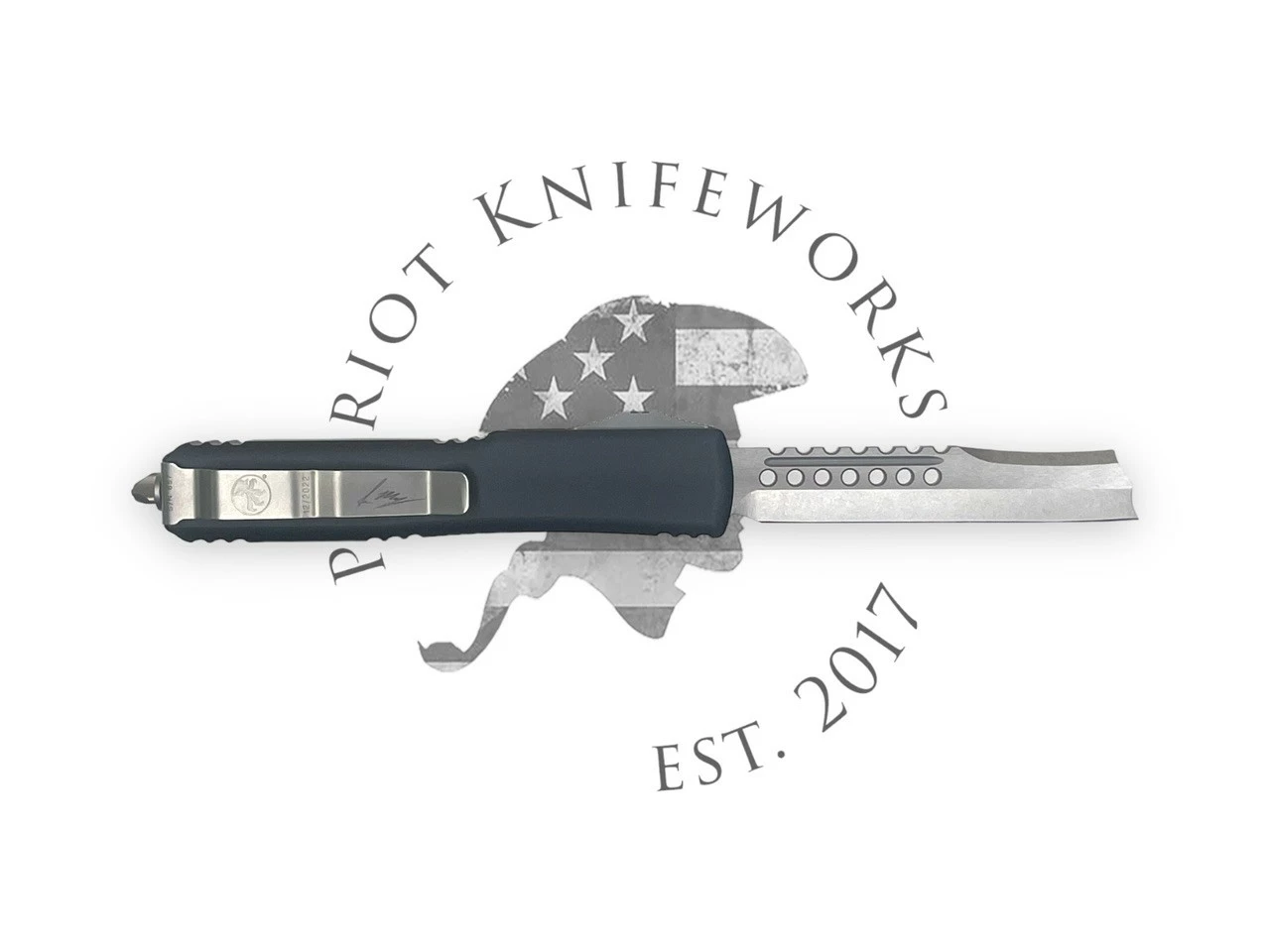 Microtech 119R-10S Ultratech Hellhound Razor Signature Series Stonewash Standard 4 Microtech 119R-10S Ultratech Hellhound Razor Signature Series Stonewash Standard - Image 2