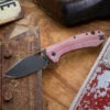 Giant Mouse ACE GRAND - RED CANVAS MICARTA -PATRIOT KNIFEWORKS Sales GMOGRANDREDnt 74446.1686245344