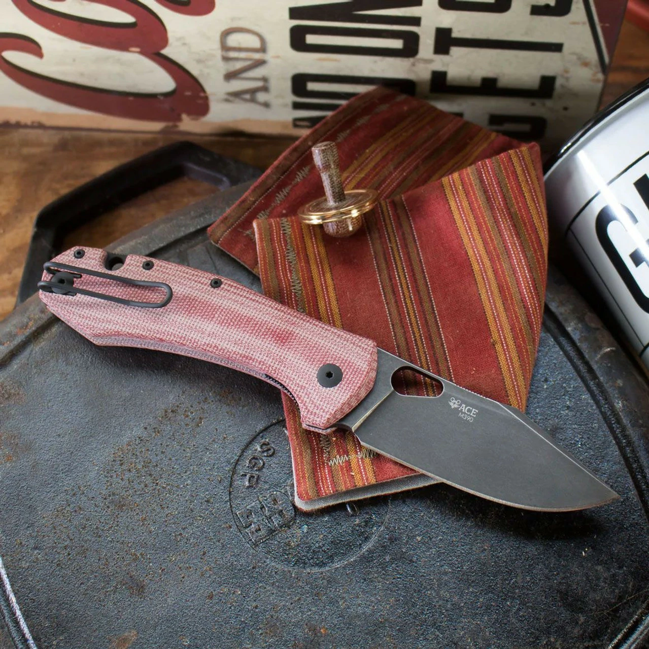 Giant Mouse ACE GRAND - RED CANVAS MICARTA 4 Giant Mouse ACE GRAND - RED CANVAS MICARTA - Image 2