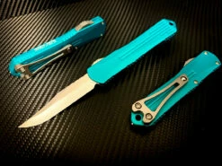 Heretic Knives Manticore S OTF Automatic Knife Turquoise 2.6" Bowie Stonewash H022B-2A-TQ