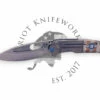Medford Infraction S45VN Tumbled Blade, Stars-N-Bars W/Rivets Handles, Blue HW/Clip, NP3 Breaker
