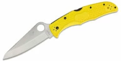 Spyderco C91PYL2 Pacific Salt™ 2 FRN Yellow Plain Edge