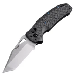 Hogue 36390-LIM SIG K320 Manual Folder (Collector Series): 3.5" Tanto Blade - Tumbled Finish, Black Carbon Fiber Frame