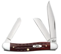 Case Knives 00786 CASE POCKET WORN® OLD RED BONE CORN COB JIG MEDIUM STOCKMAN
