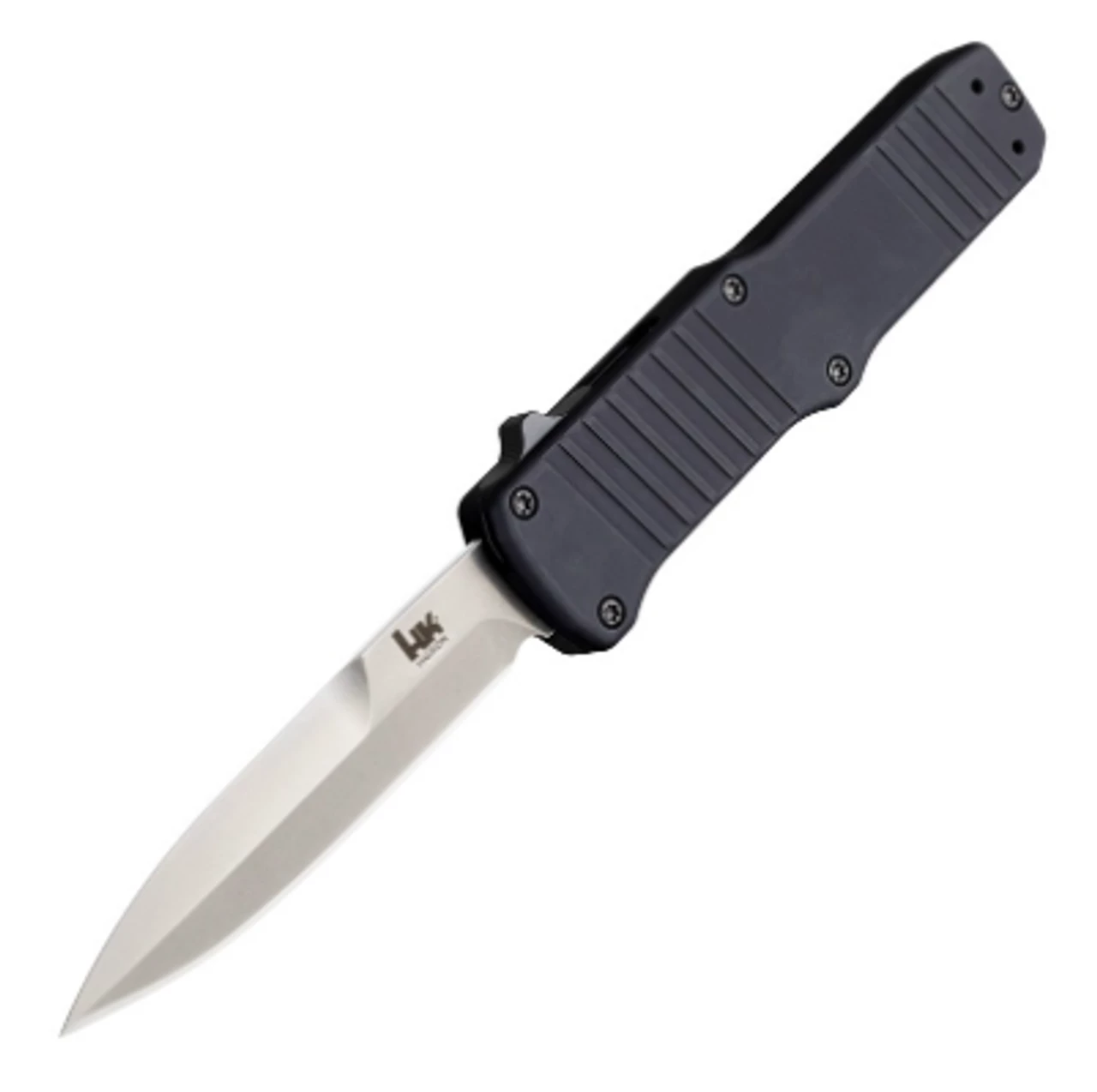 HK Hadron OTF Automatic: 3.375" Bayonet Blade - Tumbled Finish, Matte Black Aluminum Frame 3 HK Hadron OTF Automatic: 3.375" Bayonet Blade - Tumbled Finish, Matte Black Aluminum Frame