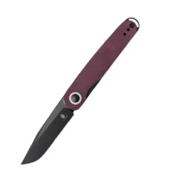 Kizer Azo Squidward Front Flipper Knife Red Richlite Handle V3604C3 (2.81" Black)