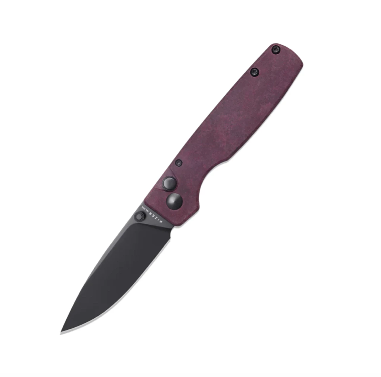 Kizer Original Button Lock Knife Red Richlite Handle V3605C3 (2.98" Black) 3 Kizer Original Button Lock Knife Red Richlite Handle V3605C3 (2.98" Black)