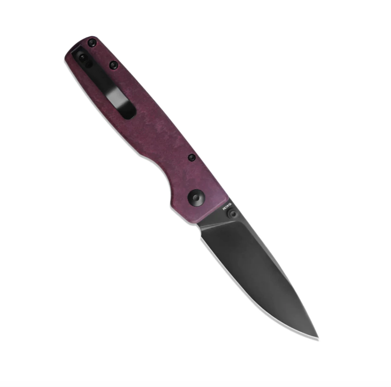 Kizer Original Button Lock Knife Red Richlite Handle V3605C3 (2.98" Black) 4 Kizer Original Button Lock Knife Red Richlite Handle V3605C3 (2.98" Black) - Image 2