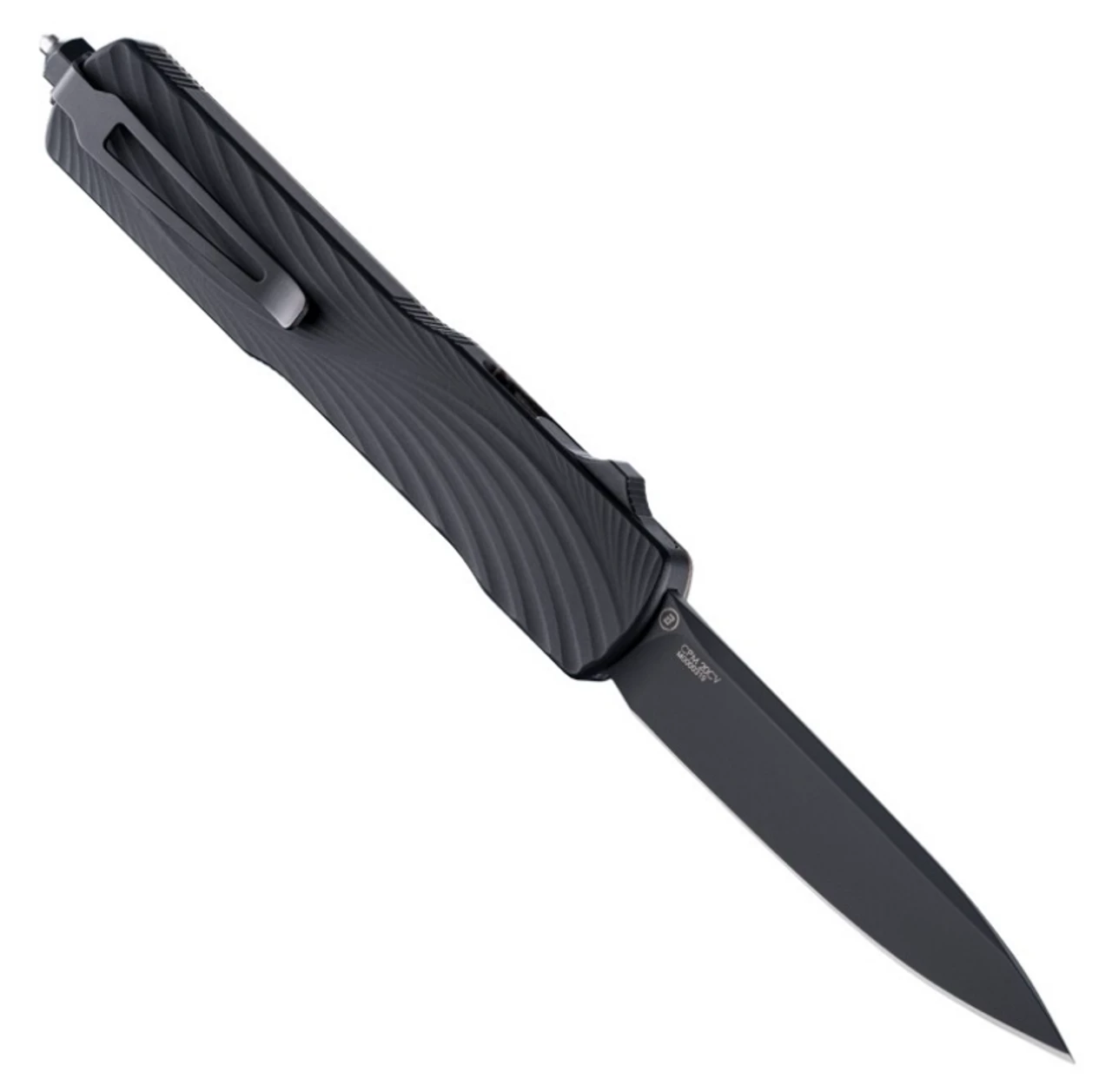 Counterstrike OTF Automatic: 3.35" Drop Point Blade - Black Finish, Aluminum Case & G-Mascus Dark Earth G10 Cover - 34877 4 Counterstrike OTF Automatic: 3.35" Drop Point Blade - Black Finish, Aluminum Case & G-Mascus Dark Earth G10 Cover - 34877 - Image 2