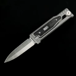 Reate Knives EXO-M | Titanium Bead Blast | Black Micarta | Elmax | Satin Finish | Double Edge