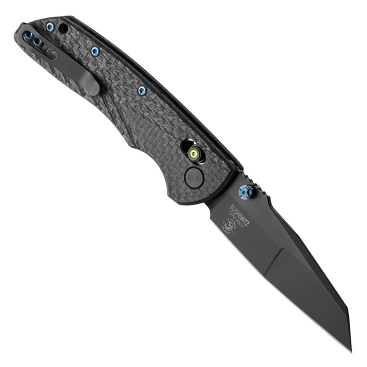Hogue 24298-LIM Deka Manual Folder (Collector Series): 3.25" Wharncliffe Blade - Black Cerakote Finish, Black Carbon Fiber Frame & Green Tritium Insert 4 Hogue 24298-LIM Deka Manual Folder (Collector Series): 3.25" Wharncliffe Blade - Black Cerakote Finish, Black Carbon Fiber Frame & Green Tritium Insert - Image 2