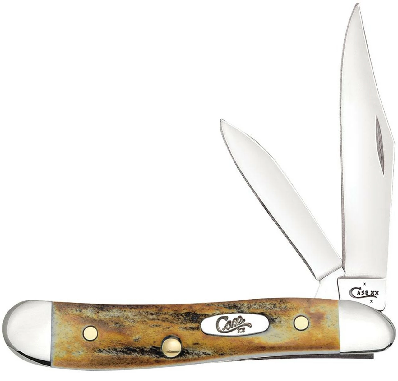 Case Knives 00048 Peanut Genuine Stag Peanut 3 Case Knives 00048 Peanut Genuine Stag Peanut