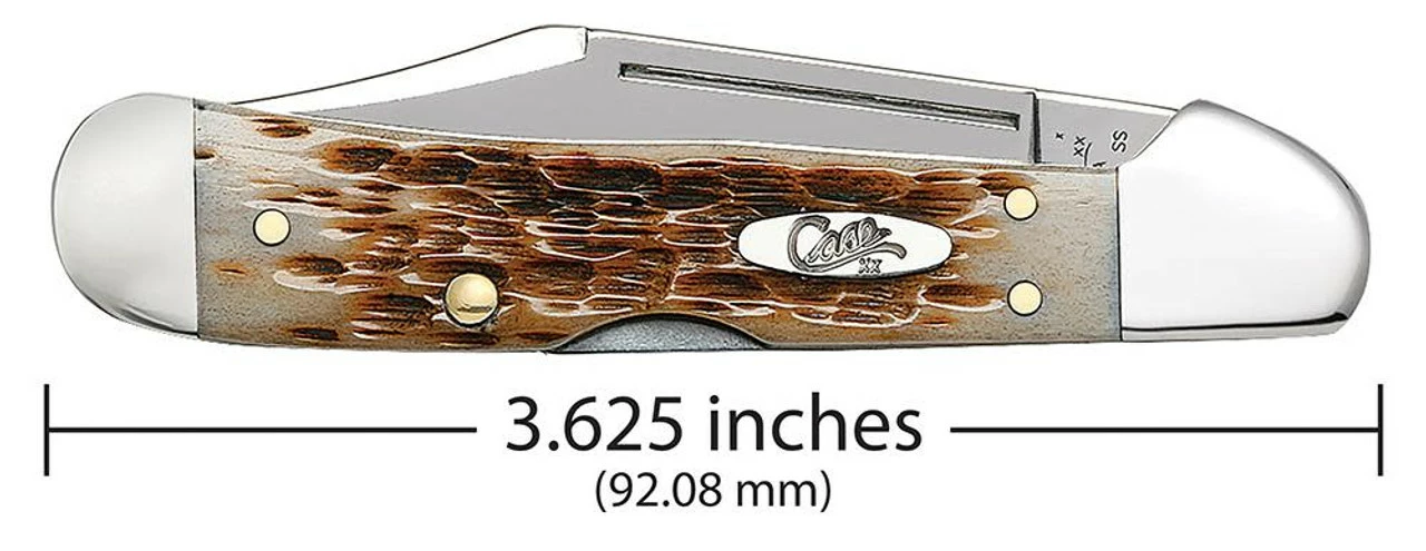 Case Knives 00133 Mini CopperLock® Peach Seed Jig Amber Bone Mini CopperLock® 4 Case Knives 00133 Mini CopperLock® Peach Seed Jig Amber Bone Mini CopperLock® - Image 2