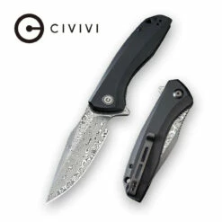 CIVIVI Baklash Flipper Knife G10 Handle (3.5" Damascus Blade) C801DS