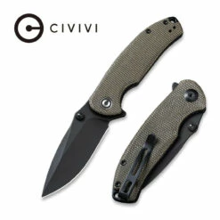 CIVIVI Pintail Flipper & Thumb Stud Knife Micarta Handle (2.98" CPM S35VN Blade) C2020C