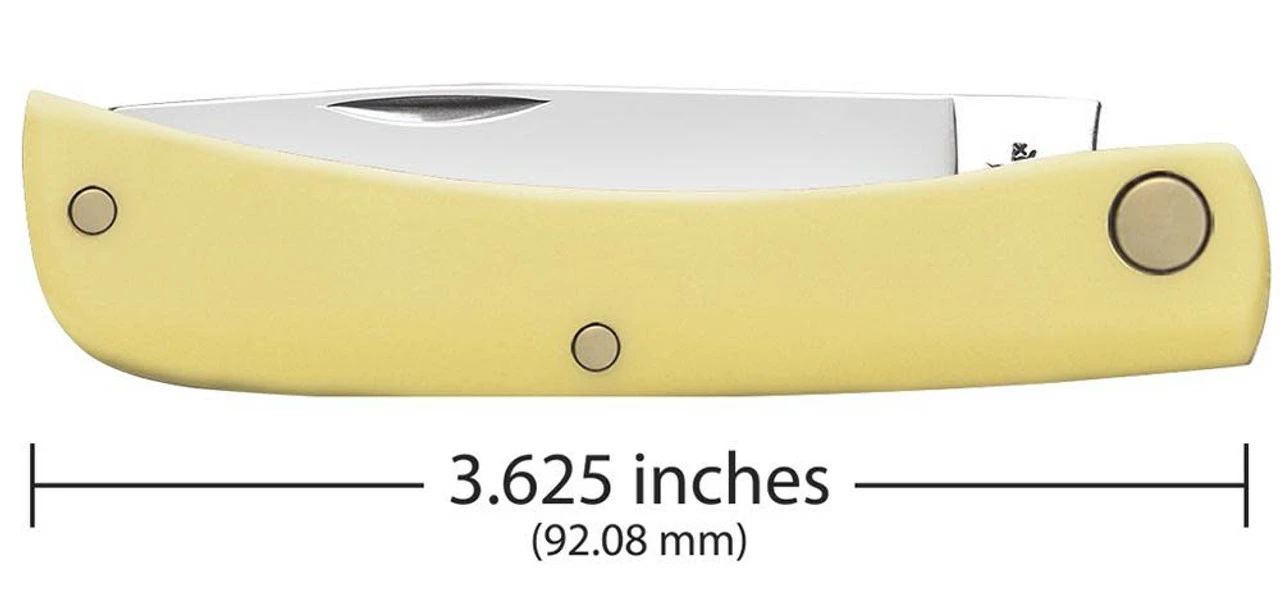 Case Knives 00032 Sod Buster Jr® Yellow Synthetic CV Sod Buster Jr® 4 Case Knives 00032 Sod Buster Jr® Yellow Synthetic CV Sod Buster Jr® - Image 2