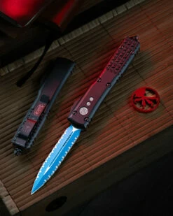 MICROTECH 122-D3JK ULTRATECH D/E JEDI KNIGHT BLUE DOUBLE FULL SERRATED