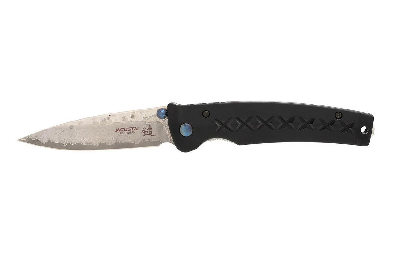 Mcusta MC-161D Fusion VG-10 Core Damascus Black Anodized Aluminum 4.25" Folding Knife 3 Mcusta MC-161D Fusion VG-10 Core Damascus Black Anodized Aluminum 4.25" Folding Knife