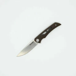 Eikonic Aperture DESIGNED BY SHARP BY DESIGN Blade Plain Edge Brown Canvas Micarta 551SBR